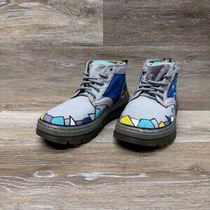 Dr. Martens Bonny Gray Nylon Boots Women's Size 7